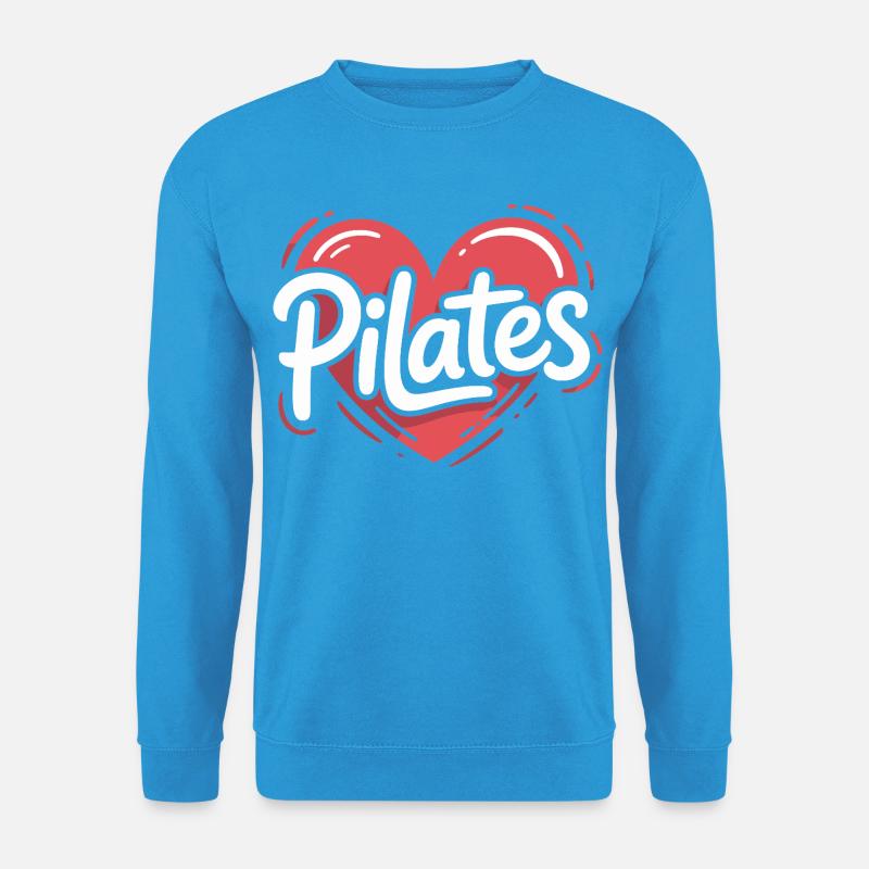 Pilates Herzdesign - Unisex Pullover - Meeresblau