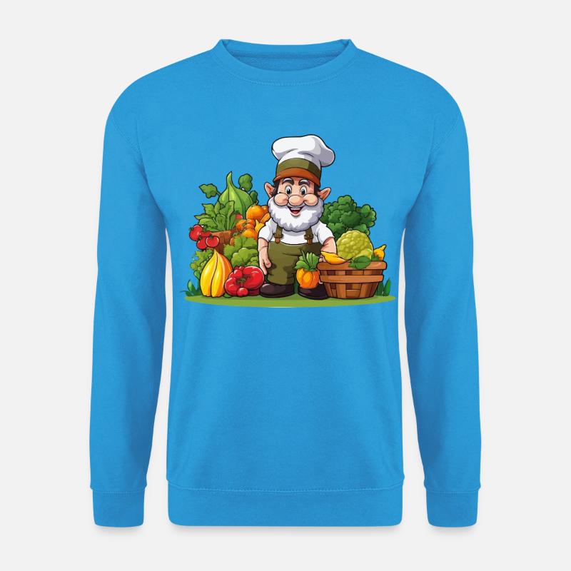 Küchenchef im Gemüseparadies - Unisex Pullover - Meeresblau