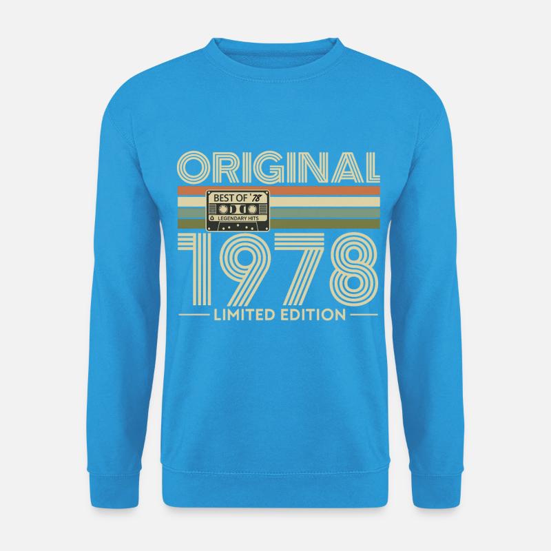 Original 1978 Limited Edition Retro - Unisex Pullover - Meeresblau
