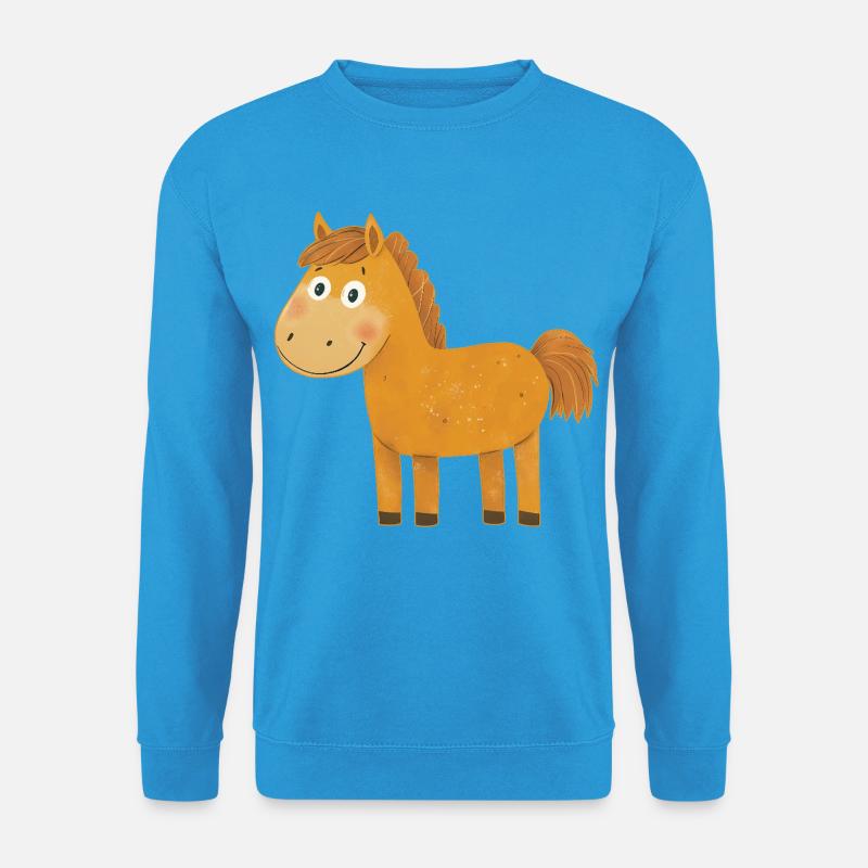 Pferd - Unisex Pullover - Meeresblau