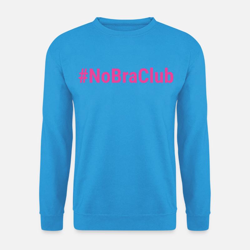 NoBraClub Rosa - Unisex Pullover - Meeresblau