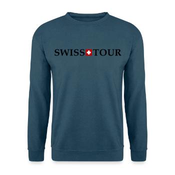 Tour Suisse - Sweat-shirt Unisexe - bleu mer - Devant - Alina (178cm) & Michal (187cm)