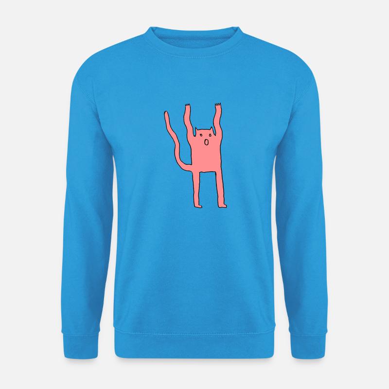 Ailurophobie, Buh-Katz - Unisex Pullover - Meeresblau