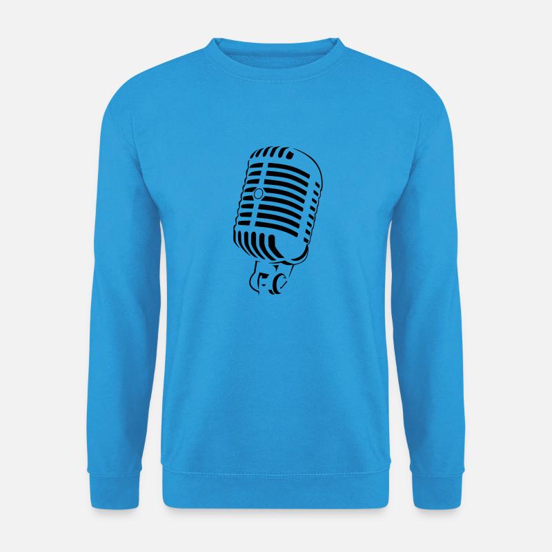 Retro Mikro - Unisex Pullover - Meeresblau