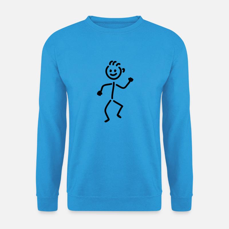tanzendes Männchen - Unisex Pullover - Meeresblau