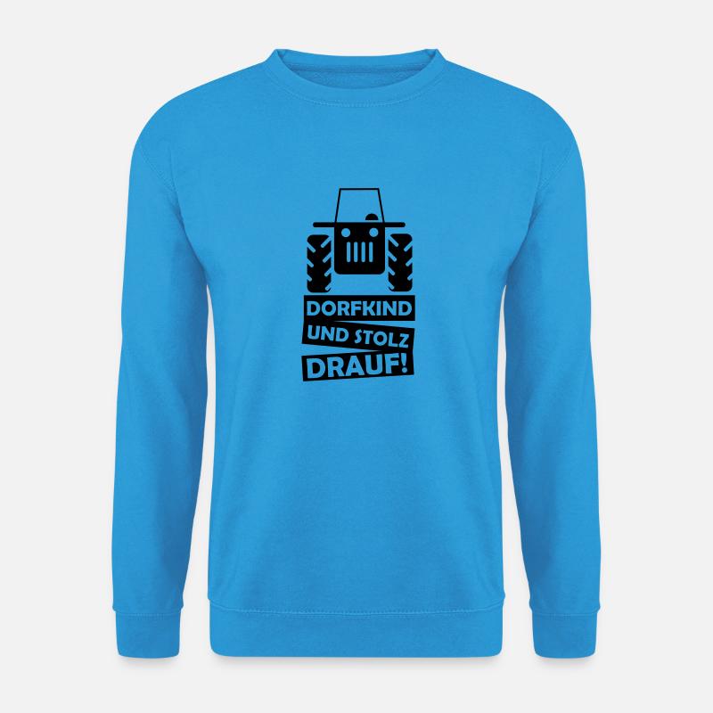 traktor_dorfkind_01 - Unisex Pullover - Meeresblau