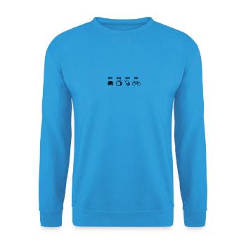 Faire du vélo Seulement T-shirt - Sweat-shirt Unisexe - bleu mer - Devant - Alina (178cm) & Michal (187cm)