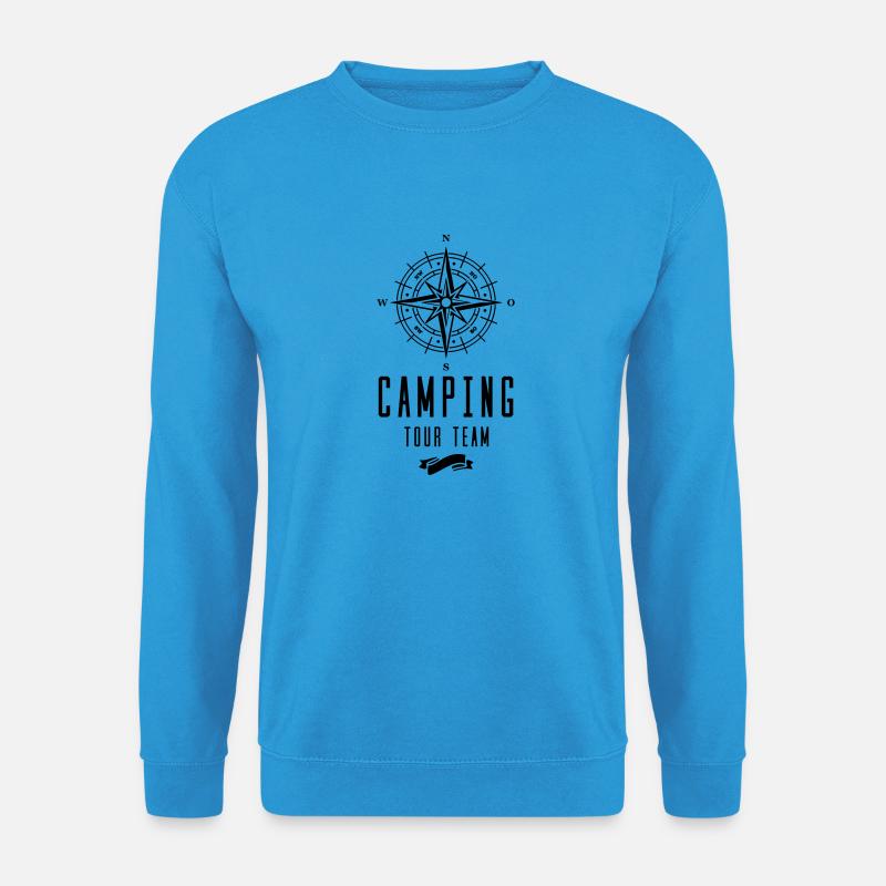 camping tour team - Unisex Pullover - Meeresblau