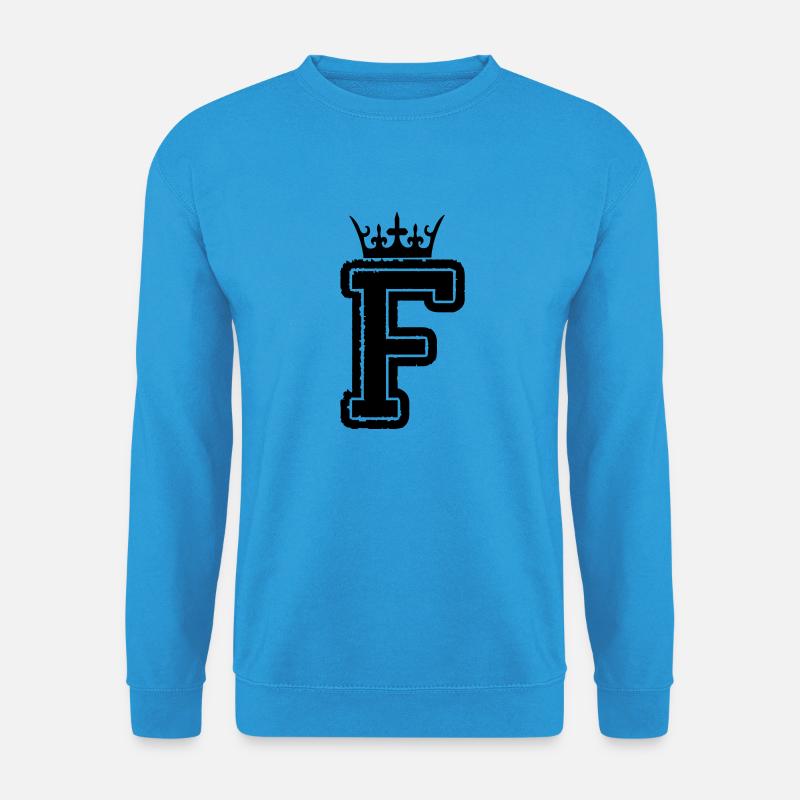 buchstabe_f_king - Unisex Pullover - Meeresblau