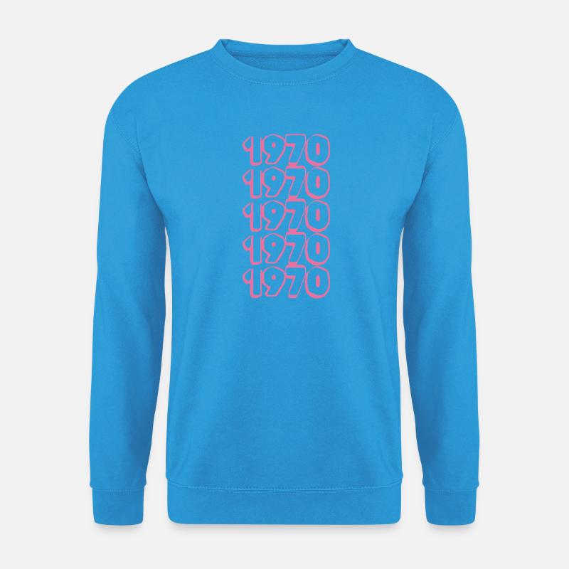 1970 - Unisex Pullover - Meeresblau