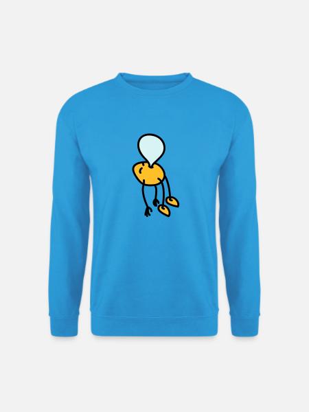 chewing_gum_man - Unisex Sweatshirt - sea blue