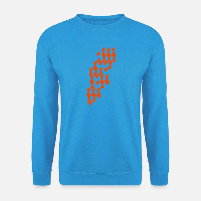 Modul_Muster in Kombinatorik - Unisex Pullover - Meeresblau