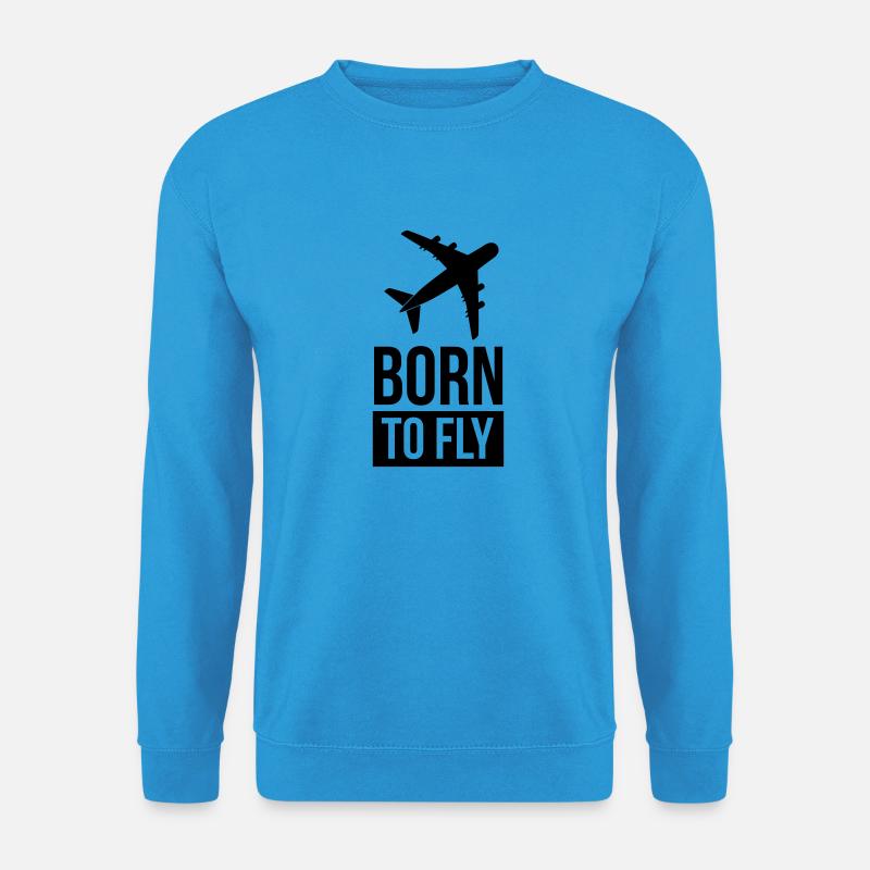 Born to Fly - Unisex Pullover - Meeresblau
