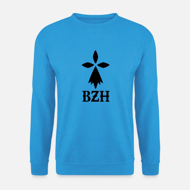 Hermine breton Bretagne BZH - Unisex Pullover - Meeresblau
