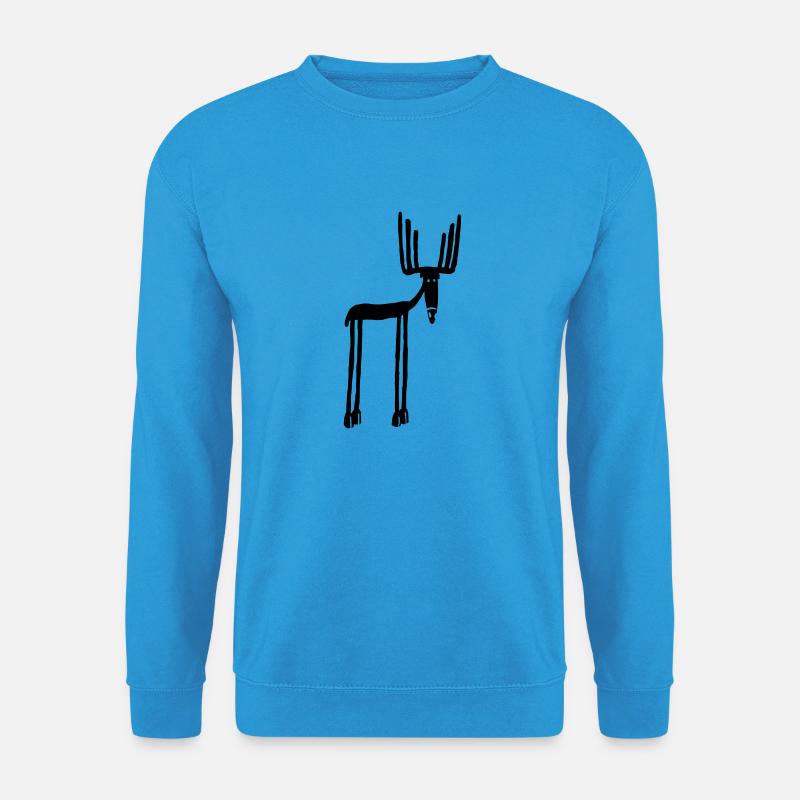 Elch - Unisex Pullover - Meeresblau