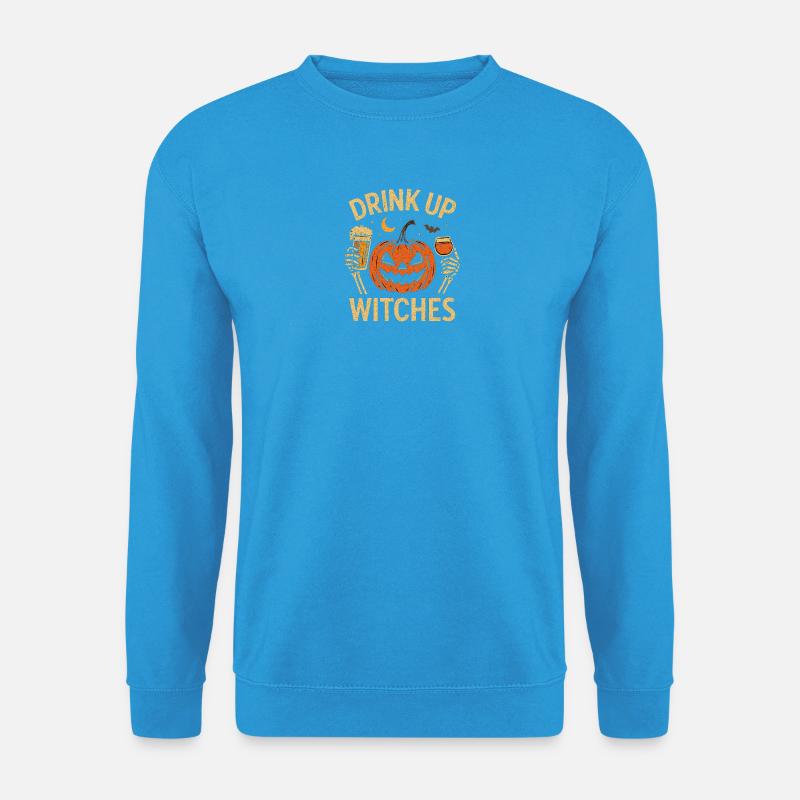 Drink Up Witches Halloween - Unisex Pullover - Meeresblau