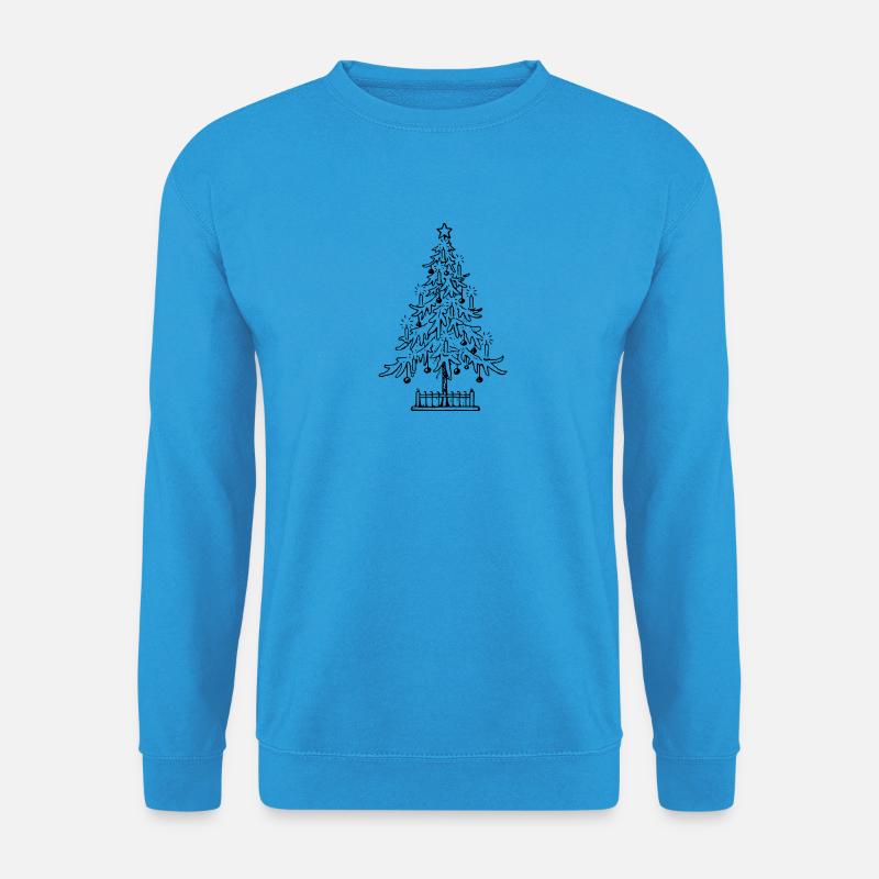 Weihnachtsbaum - Unisex Pullover - Meeresblau