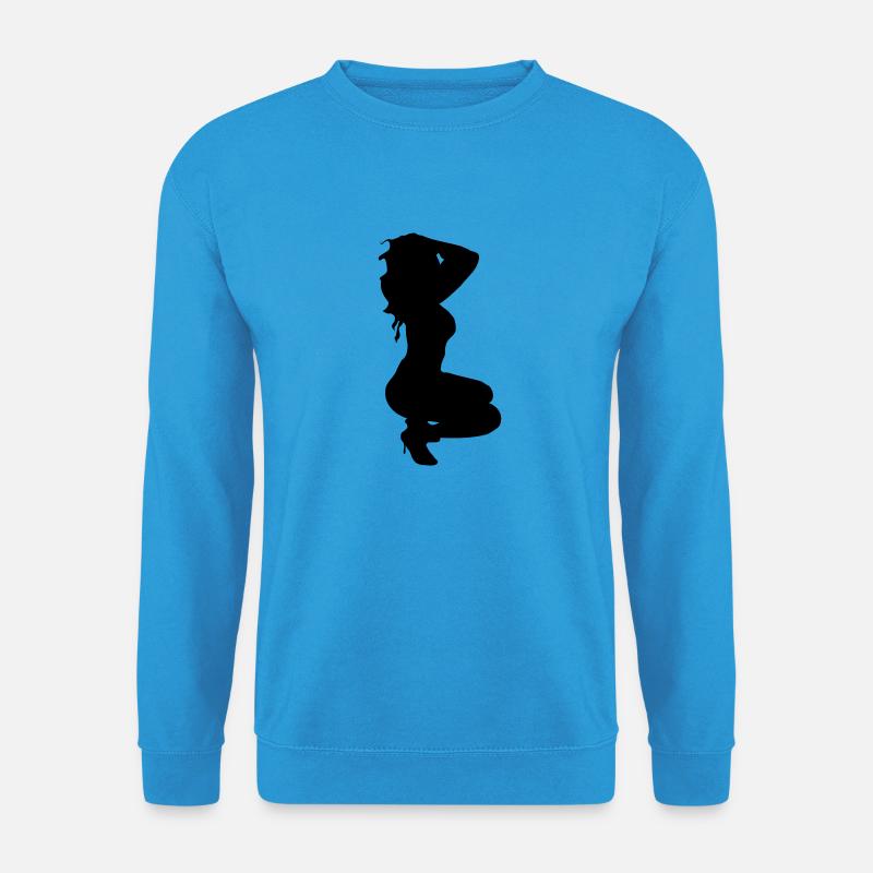 sexy lady 14 - Unisex Pullover - Meeresblau