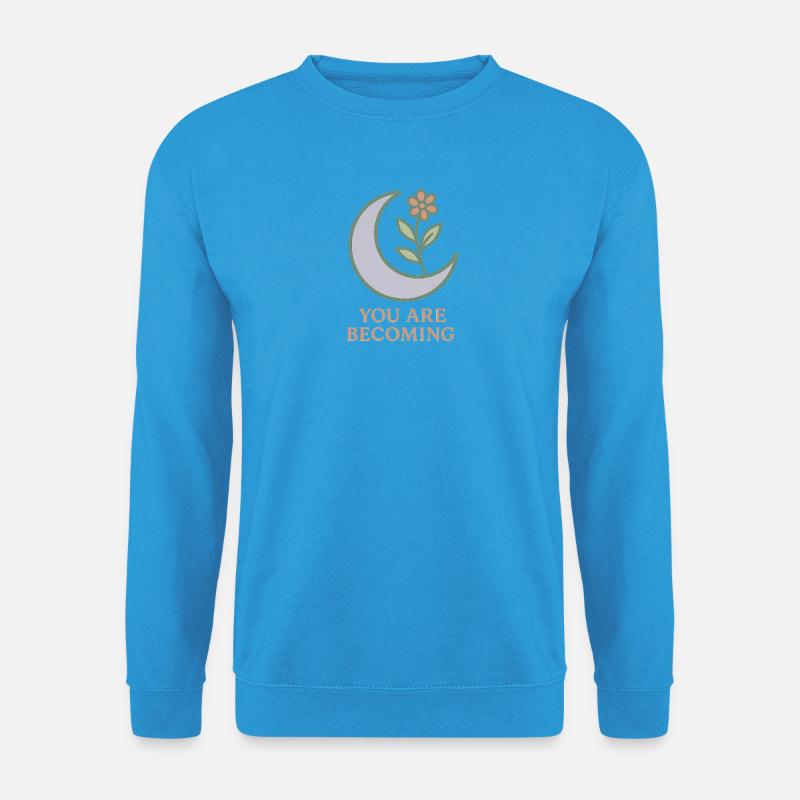 Mondblüte: Du wirst wachsen - Unisex Pullover - Meeresblau