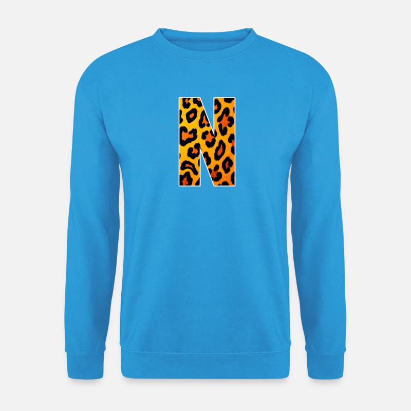 Neon Leopard Print YellowOrange - Unisex Sweatshirt - sea blue