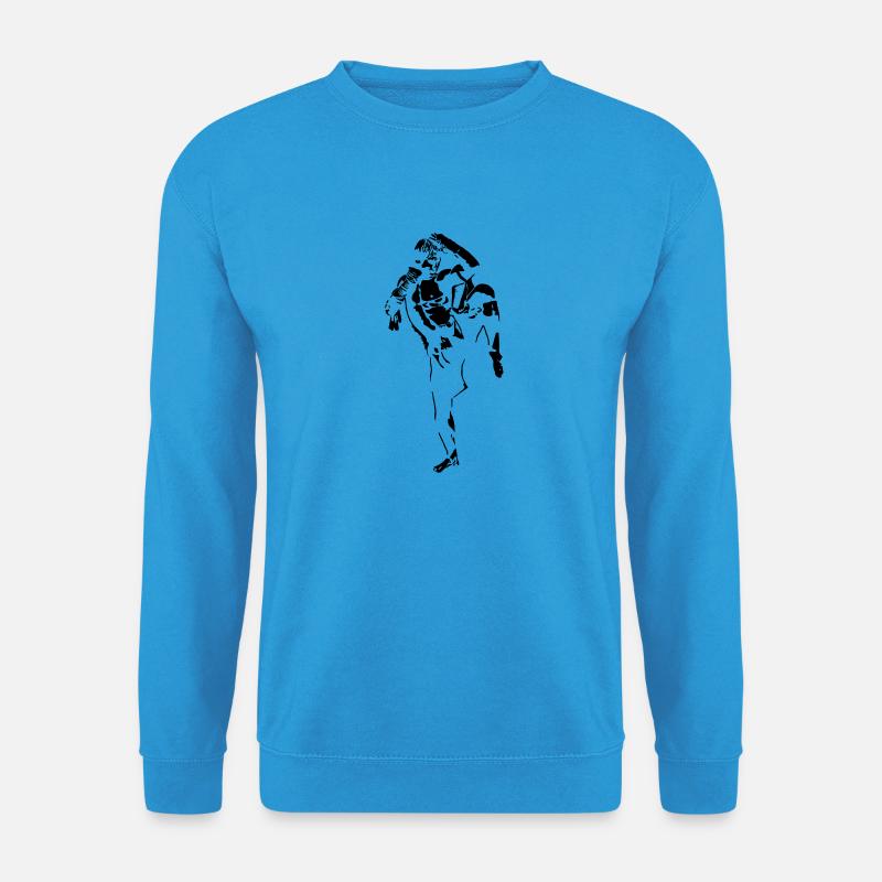 Muay-Thai-Tj5 - Unisex Pullover - Meeresblau