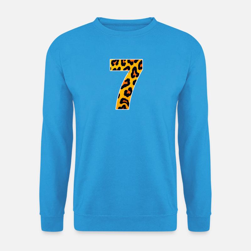 Leopard 7 Neon Pattern - Unisex Sweatshirt - sea blue