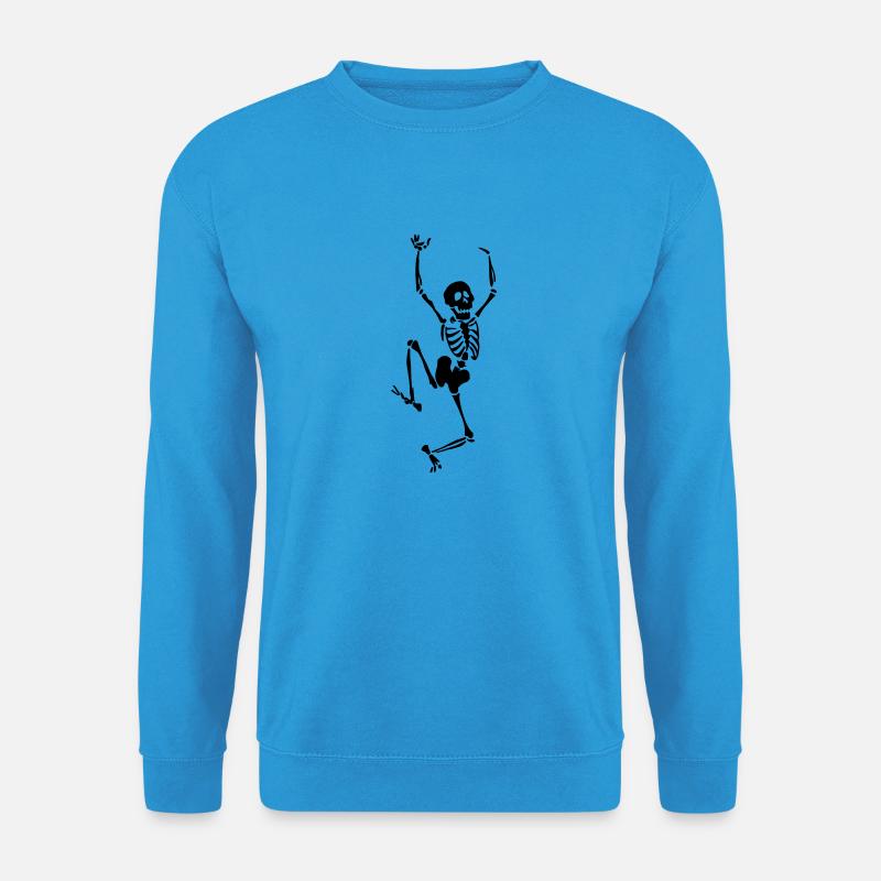Tanzendes Skelett - Unisex Pullover - Meeresblau