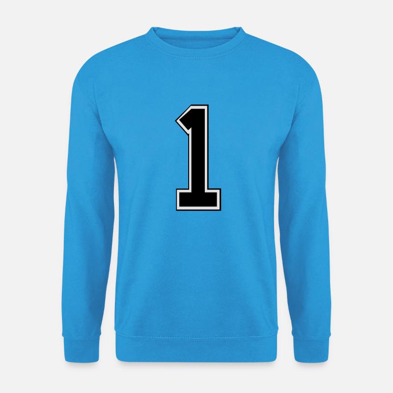 No 1 - Unisex Pullover - Meeresblau