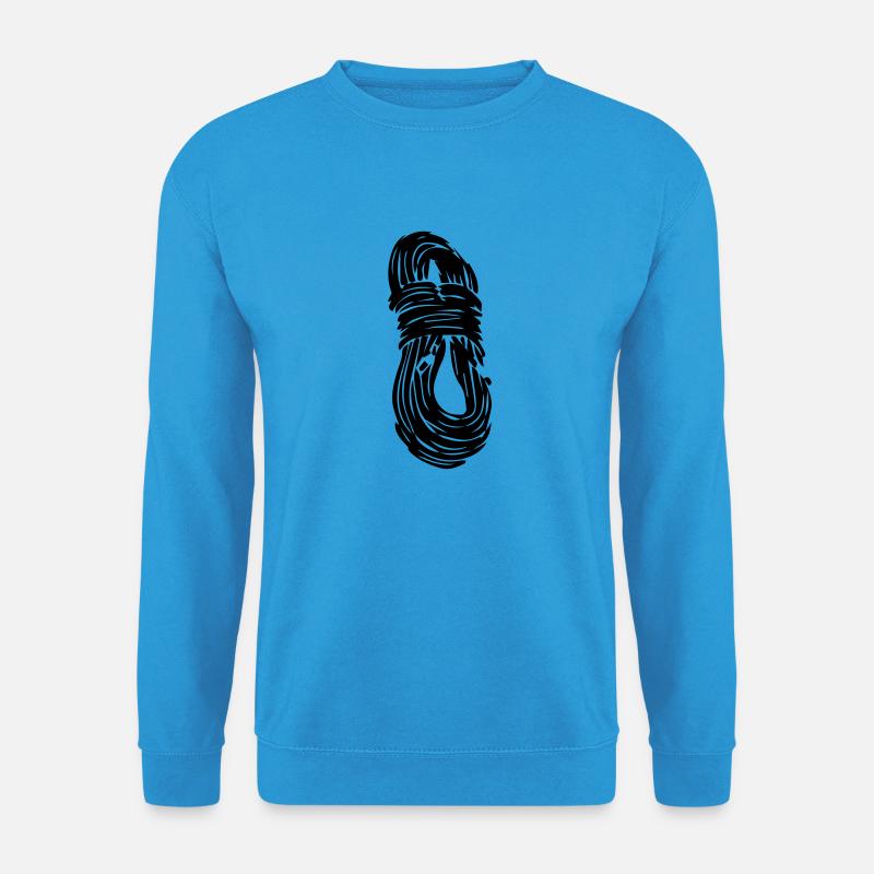Kletterseil - Unisex Pullover - Meeresblau
