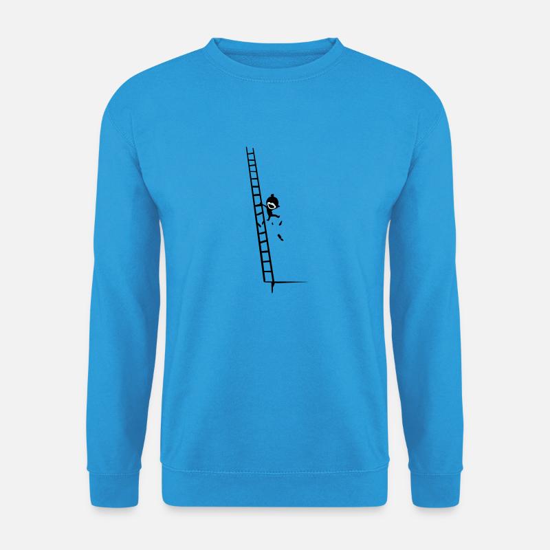 climb & fall - Unisex Pullover - Meeresblau