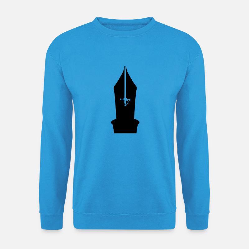 Schriftsteller Feder - Unisex Pullover - Meeresblau