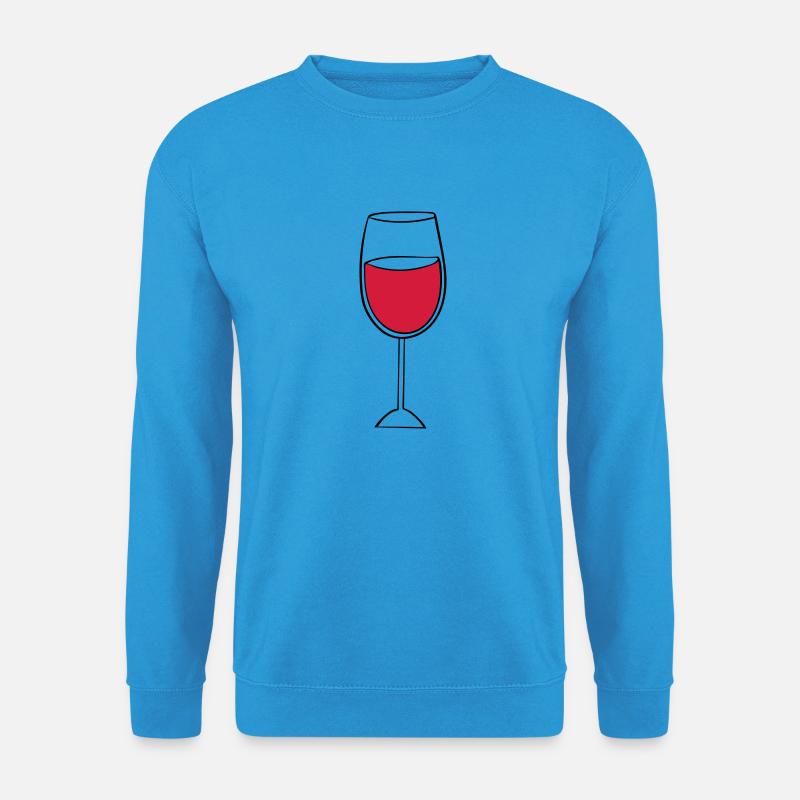 weinglas - Unisex Pullover - Meeresblau