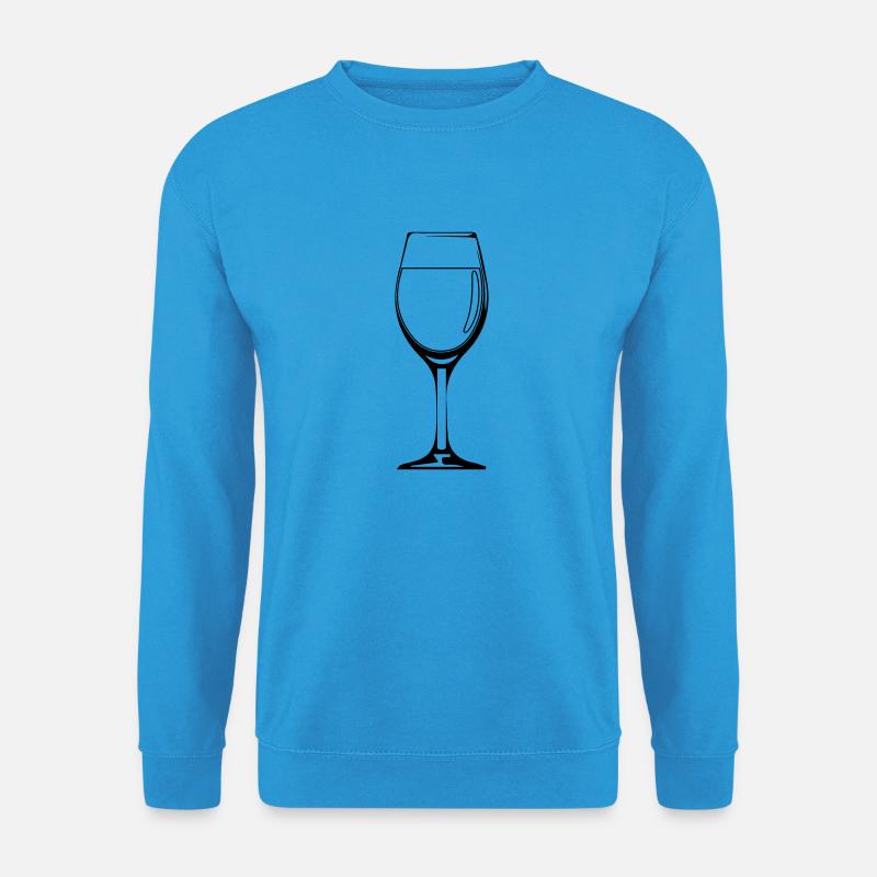wein weinglas - Unisex Pullover - Meeresblau
