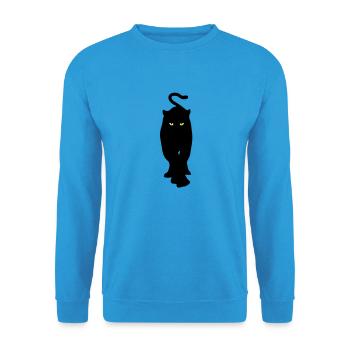 panthere2 - Sweat-shirt Unisexe - bleu mer - Devant - Alina (178cm) & Michal (187cm)