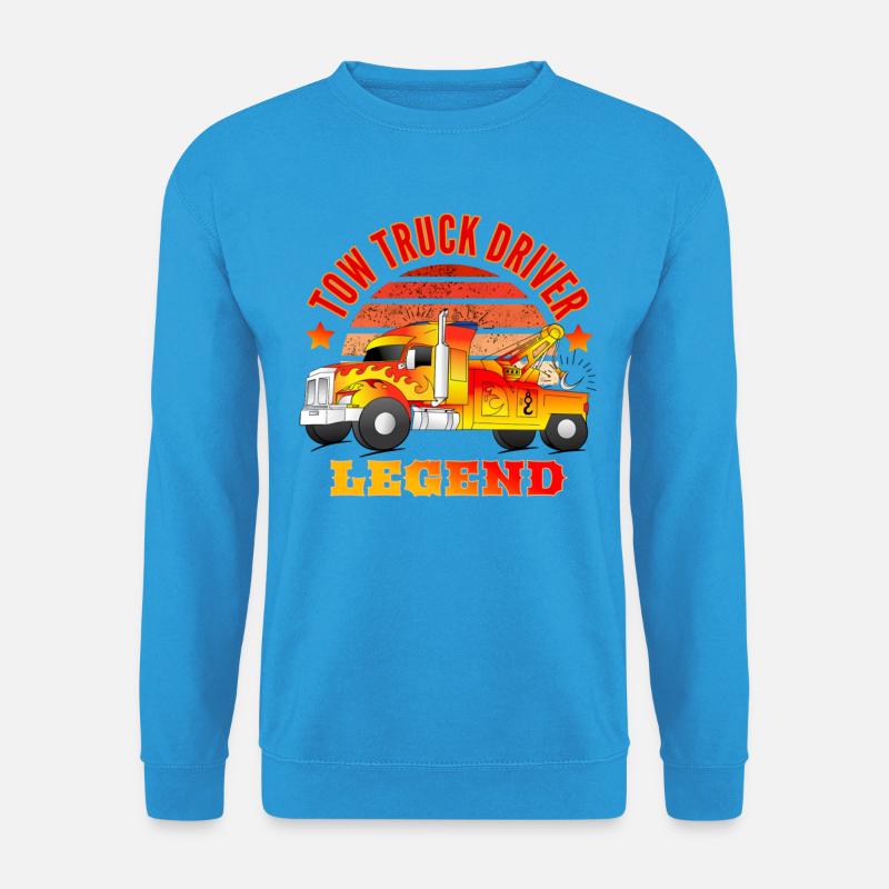 Tow Truck Driver Abschlepper Legende - Unisex Pullover - Meeresblau