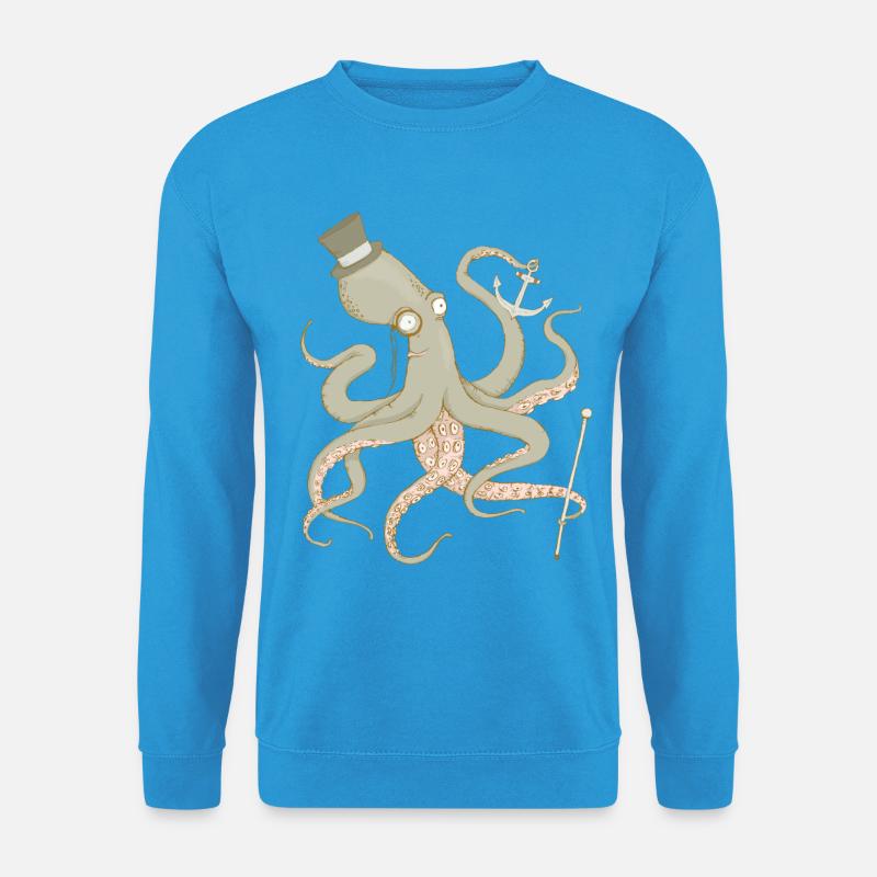 Krake - Unisex Pullover - Meeresblau