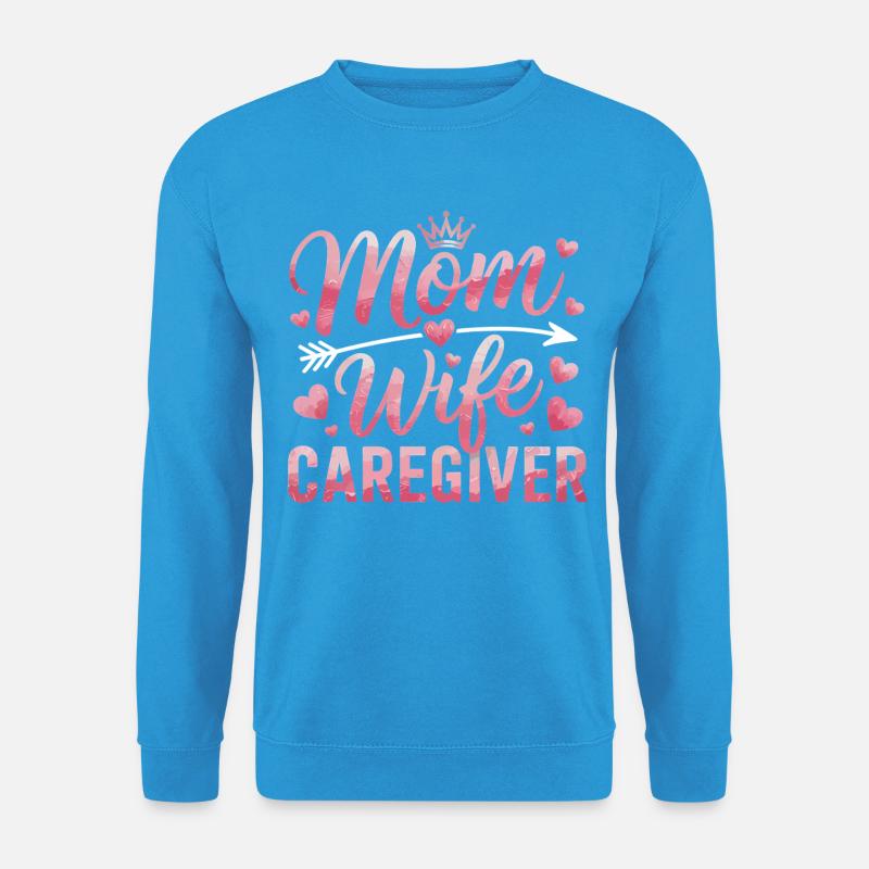 Mutter Tochter Herz Motiv - Unisex Pullover - Meeresblau