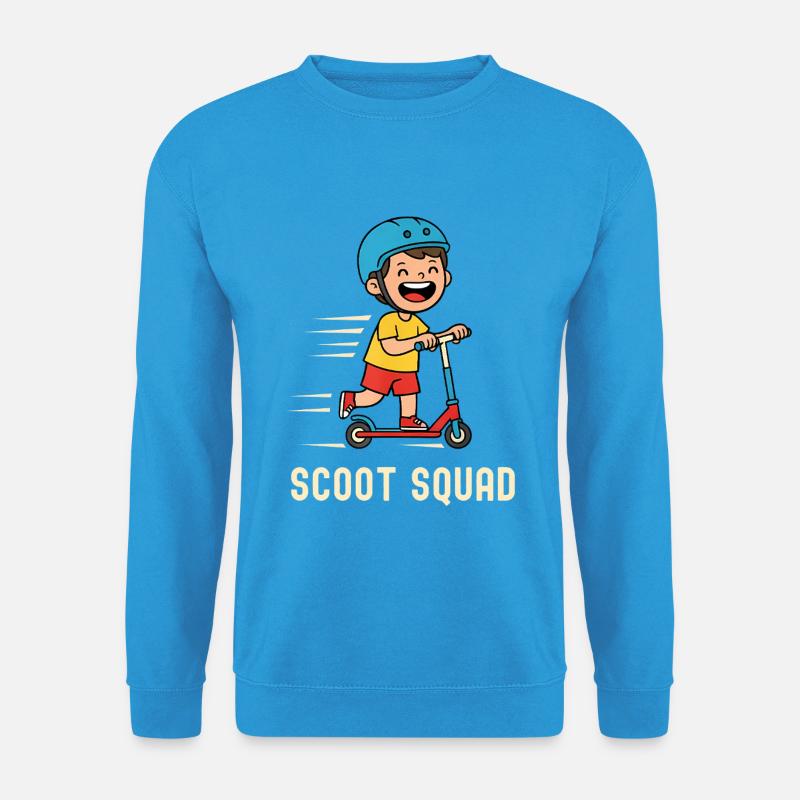 Scoot Squad – Roller Spaß für Kids - Unisex Pullover - Meeresblau