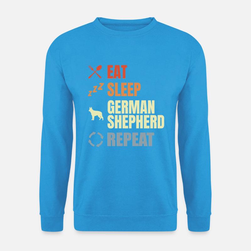 German Shepherd Routine - Unisex Sweatshirt - sea blue