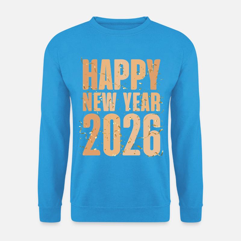 Frohes neues Jahr 2026 - Unisex Pullover - Meeresblau