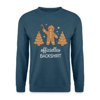 Cookies Baking Christmas Time Cookies Gingerbread - Unisex Sweatshirt - sea blue - Front - Alina (178cm) & Michal (187cm)