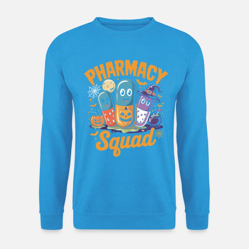 Apotheken Squad Halloween Pillen - Unisex Pullover - Meeresblau