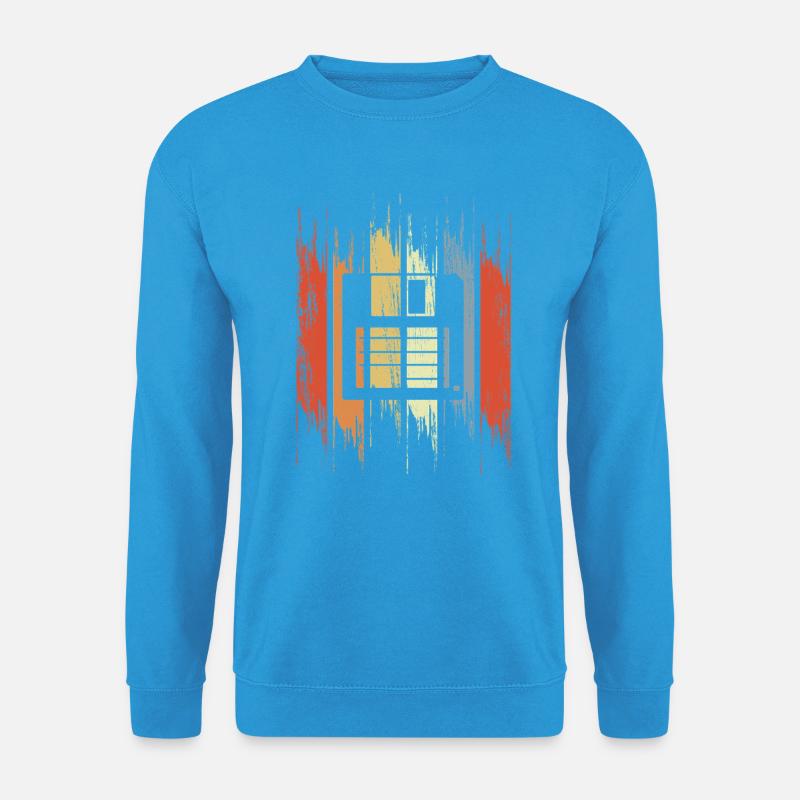 Retro Diskette - Unisex Pullover - Meeresblau