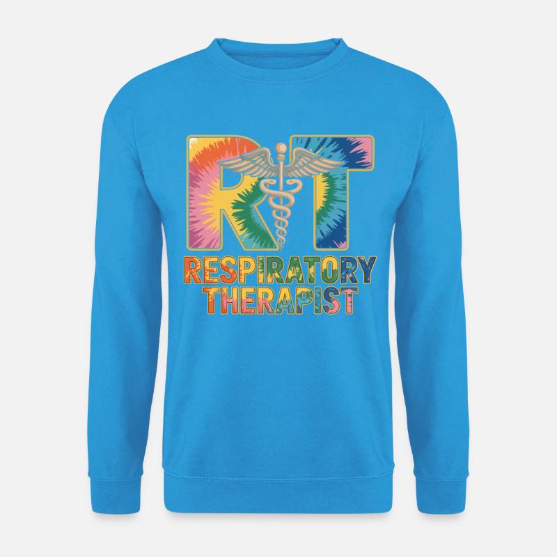 Respiratorischer Therapeut Tie-Dye - Unisex Pullover - Meeresblau