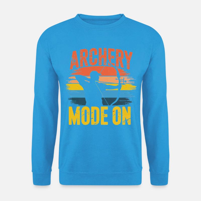 Archery Mode On Retro Sunset - Unisex Pullover - Meeresblau