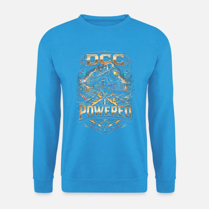 Modelleisenbahn Eisenbahn DCC Powered - Unisex Pullover - Meeresblau