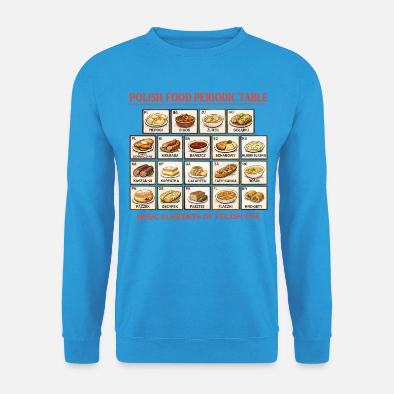 Polnisches Periodensystem - Unisex Pullover - Meeresblau