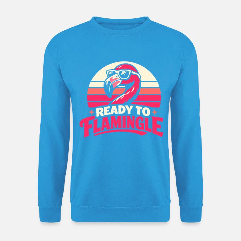 Ready to Flamingle - Unisex Pullover - Meeresblau