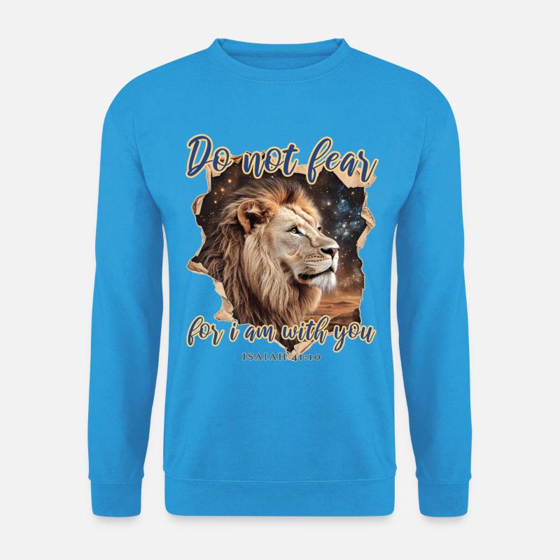 Löwe Christlich - Unisex Pullover - Meeresblau