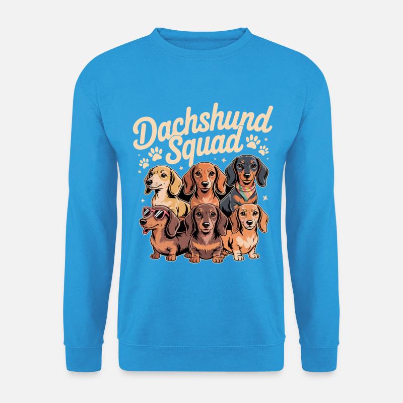 Dachshund Squad - Unisex Pullover - Meeresblau